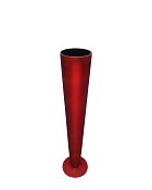 Pilsner Glass Vase - Red 24"H