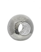 Silver Open Glass Orb 9"