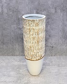 White Rustic Container 14" x 7" Diameter