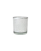 Grove Silhouette Silver Mirror 3" x 3" Glass Hurricane Vase