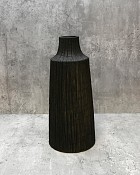Etched Line Black Resin Container 7.5" Diameter x 16"