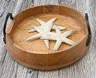MANGO WOOD ACCENT TRAY SMALL