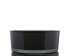 Sienna Dark Grey Glass Bowl 
