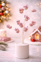 Peppermint candy floral arrangement