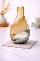 Elegant hand-blown glass vase-2
