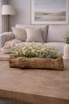 Rustic floral arrangement on wooden table-2