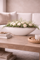 Élégance florale dans le salon
