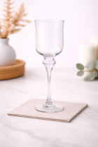 Elegant glass hurricane candle holder