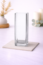 Elegant glass vase on marble countertop-7