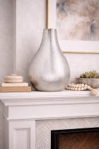 Elegant fireplace mantel decor
