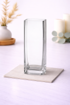 Elegant glass vase on marble countertop-8