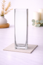 Elegant glass vase on marble countertop-6