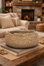 Cozy living room with rustic decor
