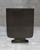 Etched Flat Vase - Bronze Finish 13"H