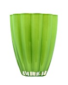 Lime Green Glass Vase 6.75"H
