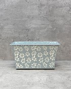 Daisy Container Rectangular - Blue 10.75"L