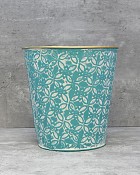 Teal Container Round - Large 8.25"H