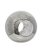 Silver Open Glass Orb - Small 7"D 