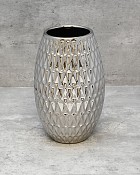 Diamond Embossed Vase 10"H