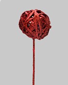 Kamboi Red Glitter Balls 19.5"H