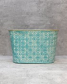 Teal Container Oval - Medium 11.25"L