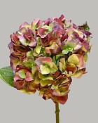Hydrangea 18" (7" Bloom) Purple/Green