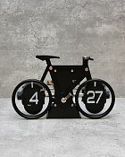 Retro Bicycle Flip Motion Clock 5"H