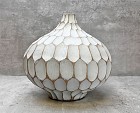 Carved Divot Bubble Vase 9"H