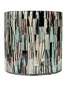 Blue Glass Mosaic 6"H