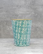 Teal Container Round - Small 6.5"H