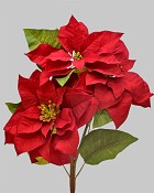Poinsettia Spray 27" Red
