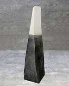 Black & White Decorative Tower 23"H