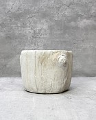 Bark Cement Planter 4"H