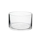Cylinder Clear Glass Vase 3"H (5"Diameter)