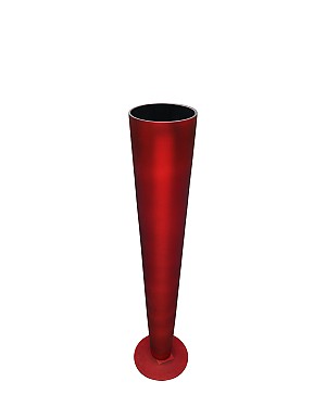 Pilsner Glass Vase - Red 24"H