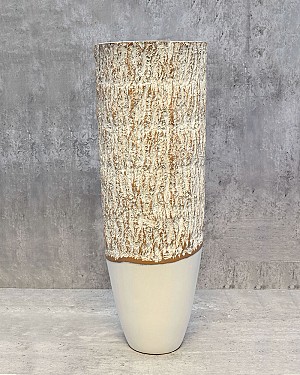 Rustic White Container 19.75"H