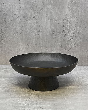 Textured Pedestal Tray 12"D