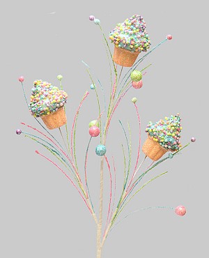 Candy Cupcake Spray 30.5" Blue