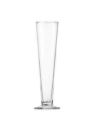 Clear Glass Flute Vase 24"H