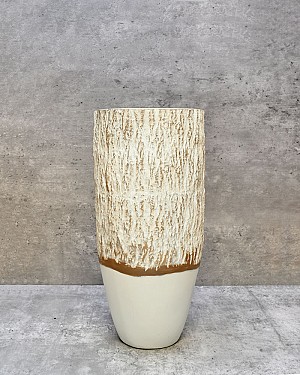 Rustic White Container 14"H