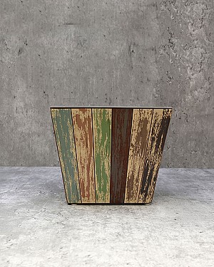 Multi Colour Square Tapered 4.5"H