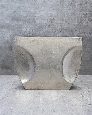 Aluminum Contour Vase 8"H