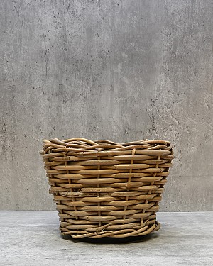 Rattan Woven Planter 10.5"D
