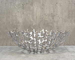 Aluminum Decorative Bowl - Large 15.5"D