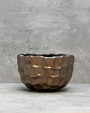 Modern Container Antique Brown 8"D