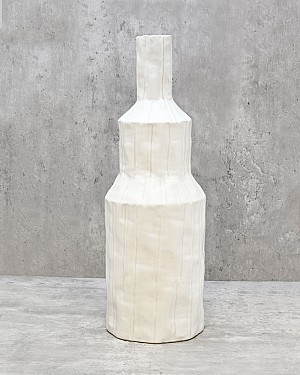 Ripple Container Tapered - White 20"H