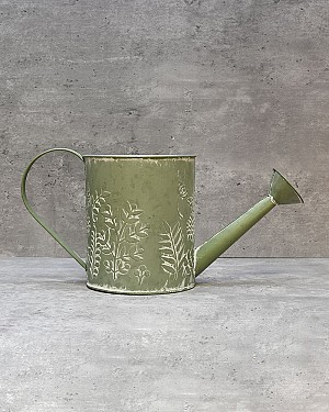 Green Watering Can Planter 6.25"H