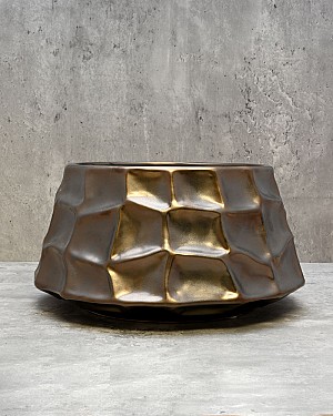 Modern Container Antique Brown 11"D