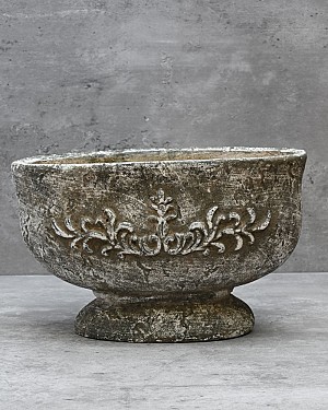 Oval Pedestal Planter 10"L