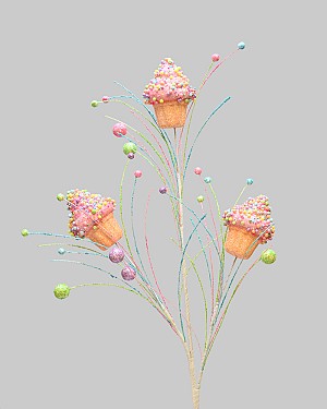 Candy Cupcake Spray 30.5" Pink
